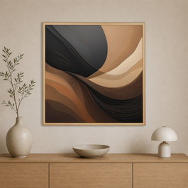 Wallity Pintura Decorativa en Lienzo Enmarcada 80 x 80 cm Multicolor